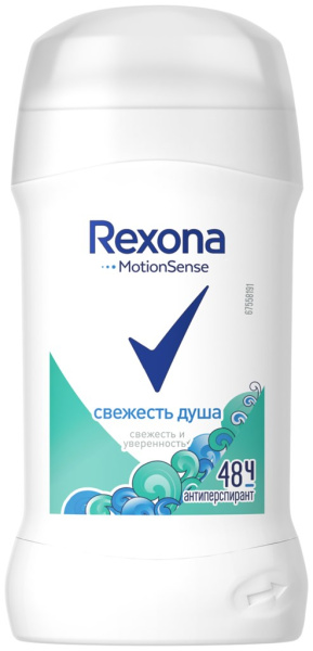 Дезодорант стик женский REXONA Свежесть душа, 40мл